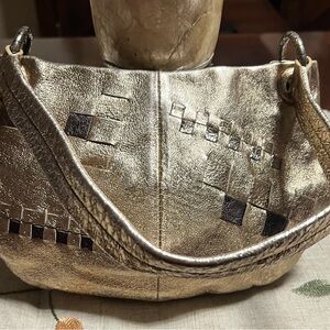 Elliott Lucca Gold and Silver Shoulder Bag